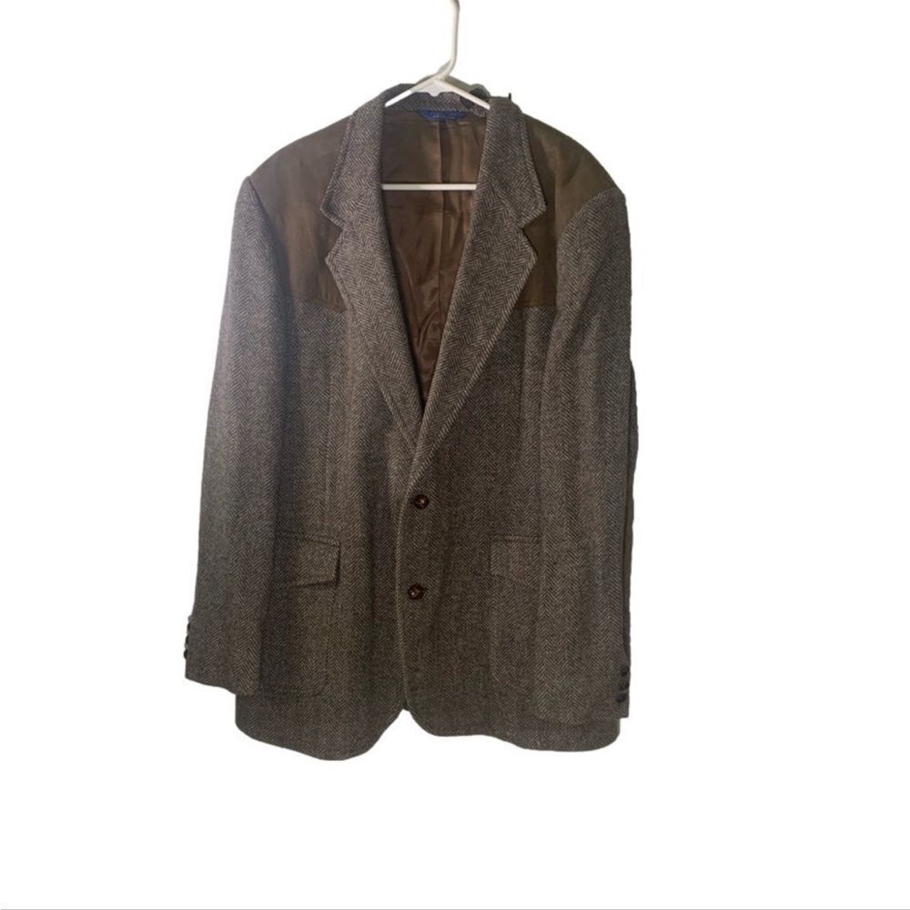 Pendleton Size 44 Long Vintage Brown Wool‎ Blazer